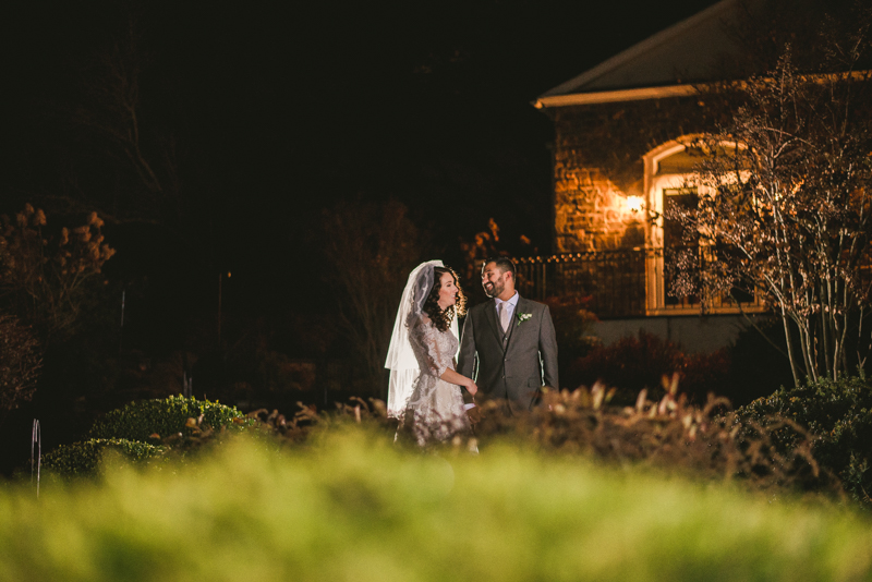 Wedding Photographers in Maryland Manor House at Commonwealth Horsham Pennsylvania Night Portraits