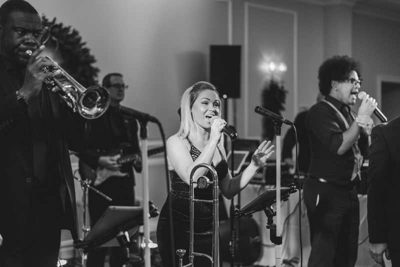 Wedding Photographers in Maryland Manor House at Commonwealth Horsham Pennsylvania Reception Legacy Band