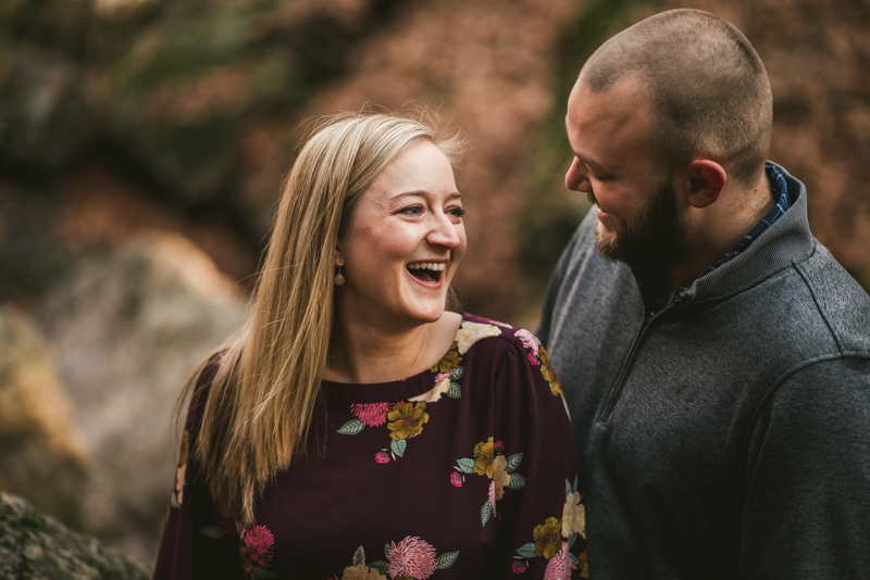 Wedding Photographers in Maryland Patapsco Valley Park Baltimore Engagement Session Cascade Trail Waterfall