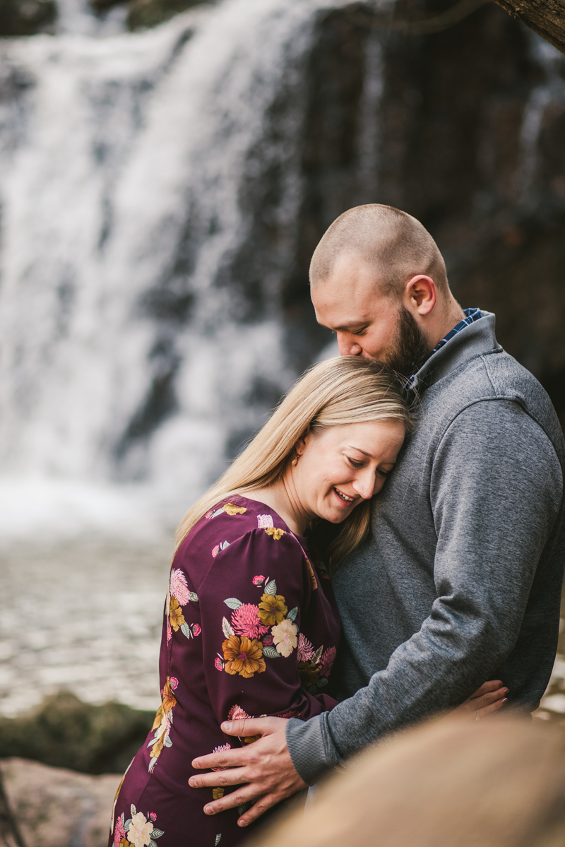 Wedding Photographers in Maryland Patapsco Valley Park Baltimore Engagement Session Cascade Trail Waterfall