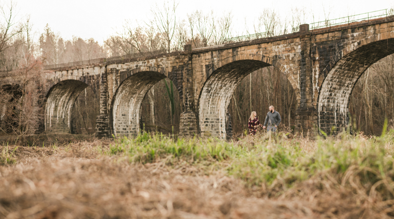 Wedding Photographers in Maryland Patapsco Valley Park Baltimore Engagement Session Avalon River Road Entrance Thomas Viaduct