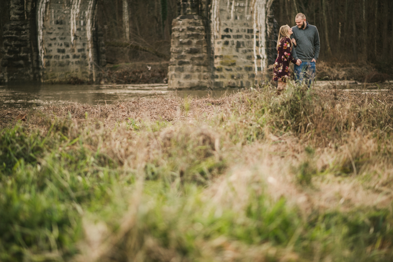 Wedding Photographers in Maryland Patapsco Valley Park Baltimore Engagement Session Avalon River Road Entrance Thomas Viaduct