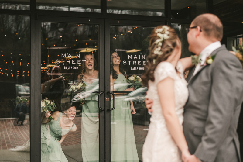 Wedding Photographers in Maryland Main Street Ballroom Ellicott City