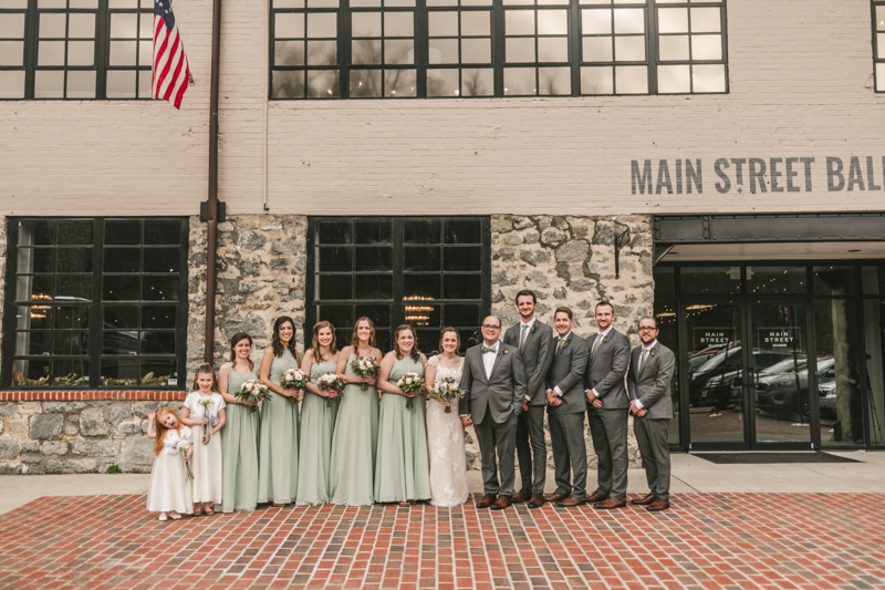 Wedding Photographers in Maryland Main Street Ballroom Ellicott City