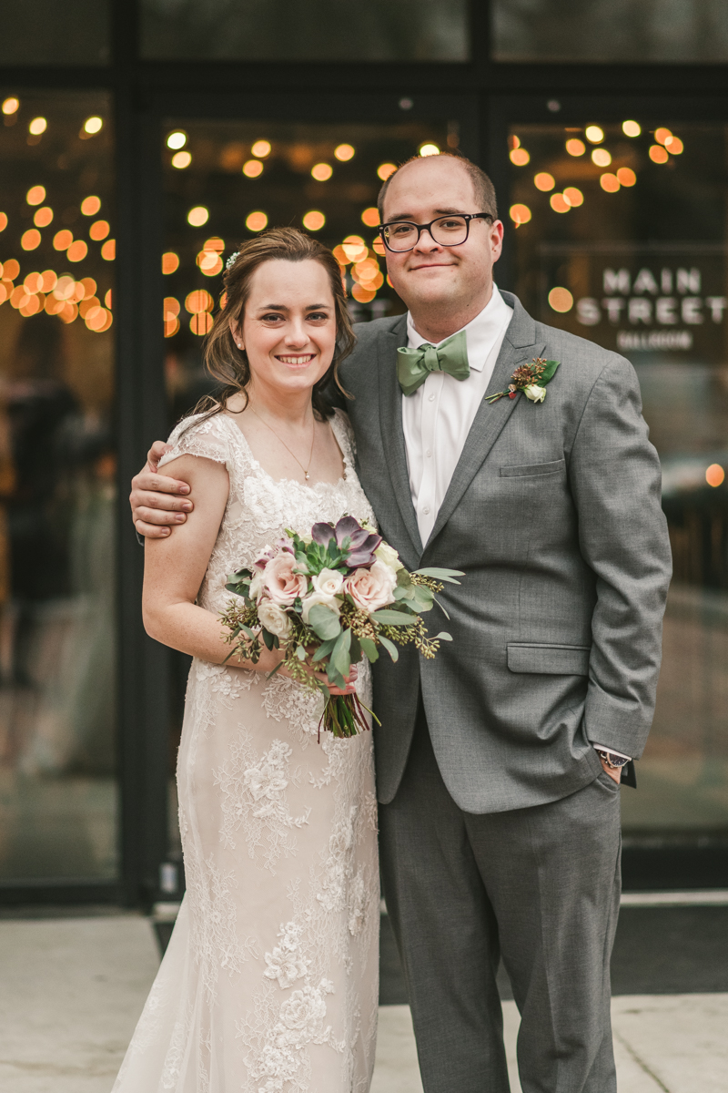 Wedding Photographers in Maryland Main Street Ballroom Ellicott City