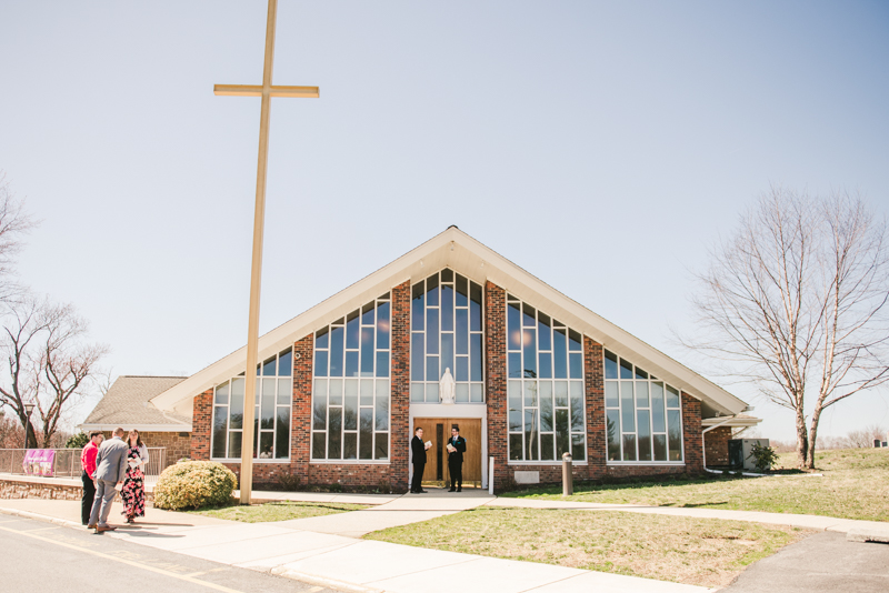 A gorgeous Spring wedding at Our Lady of the Fields Church in Millersville, Maryland photographed by Britney Clause Photography a wedding photographer in Maryland