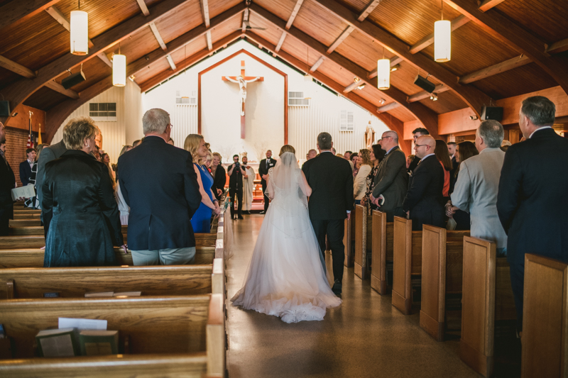 A gorgeous Spring wedding at Our Lady of the Fields Church in Millersville, Maryland photographed by Britney Clause Photography a wedding photographer in Maryland