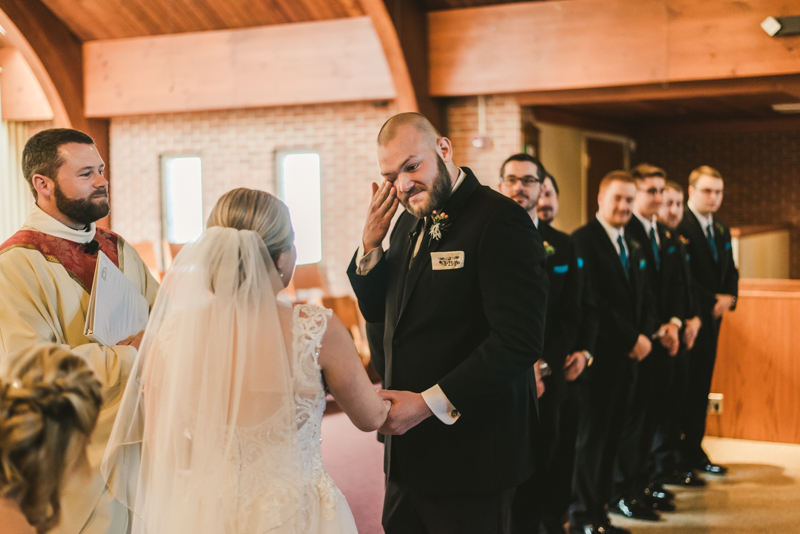 A gorgeous Spring wedding at Our Lady of the Fields Church in Millersville, Maryland photographed by Britney Clause Photography a wedding photographer in Maryland