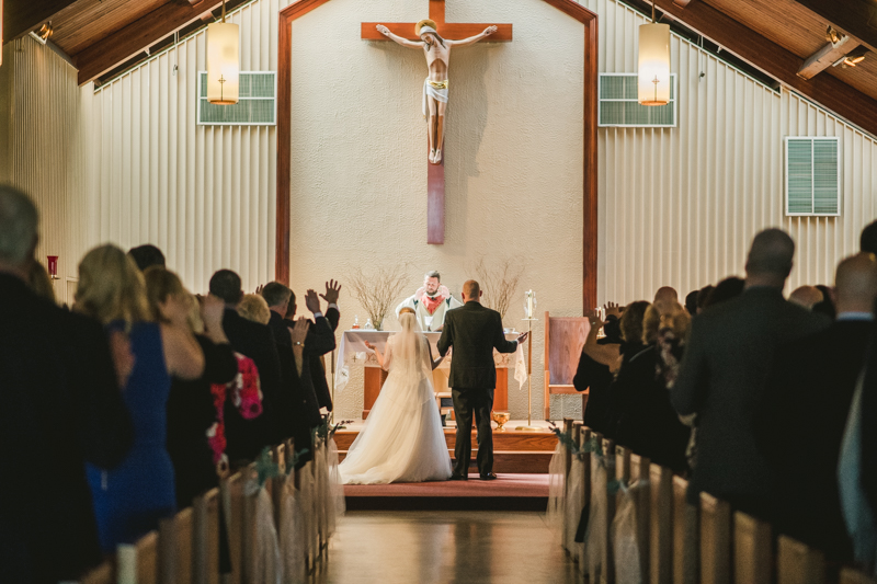 A gorgeous Spring wedding at Our Lady of the Fields Church in Millersville, Maryland photographed by Britney Clause Photography a wedding photographer in Maryland