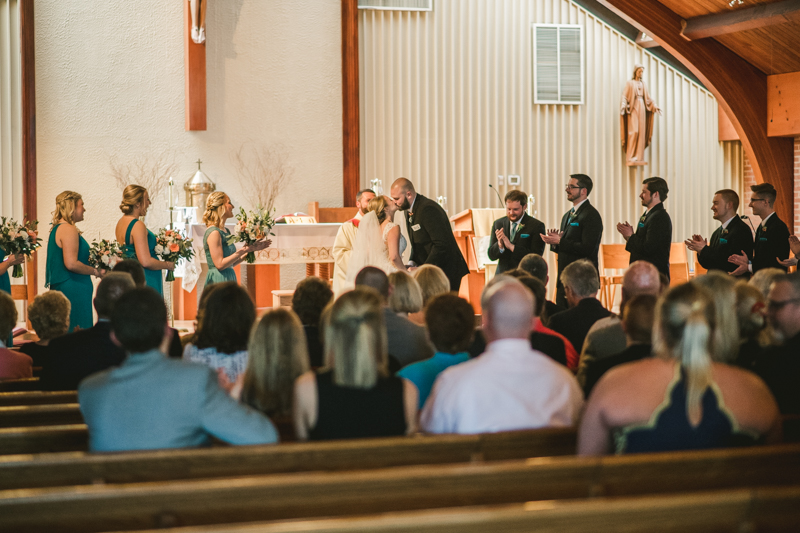 A gorgeous Spring wedding at Our Lady of the Fields Church in Millersville, Maryland photographed by Britney Clause Photography a wedding photographer in Maryland