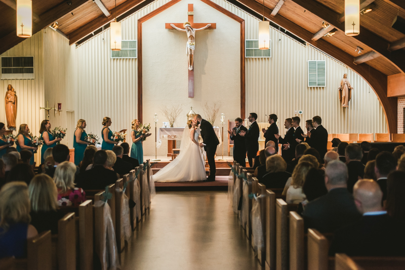 A gorgeous Spring wedding at Our Lady of the Fields Church in Millersville, Maryland photographed by Britney Clause Photography a wedding photographer in Maryland