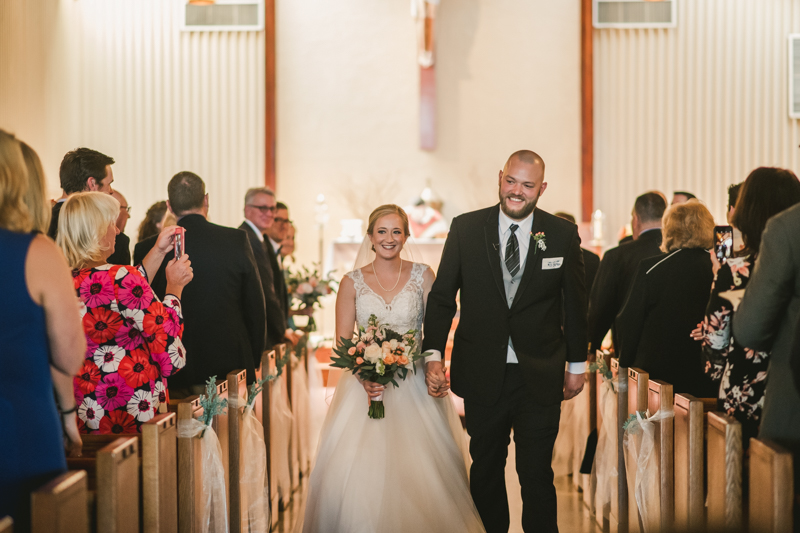 A gorgeous Spring wedding at Our Lady of the Fields Church in Millersville, Maryland photographed by Britney Clause Photography a wedding photographer in Maryland