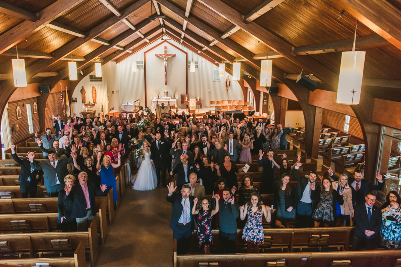 A gorgeous Spring wedding at Our Lady of the Fields Church in Millersville, Maryland photographed by Britney Clause Photography a wedding photographer in Maryland