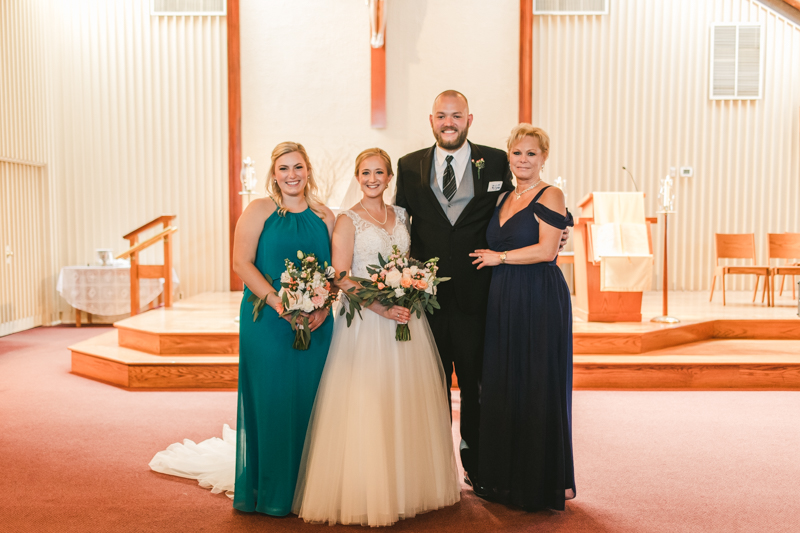 A gorgeous Spring wedding at Our Lady of the Fields Church in Millersville, Maryland photographed by Britney Clause Photography a wedding photographer in Maryland