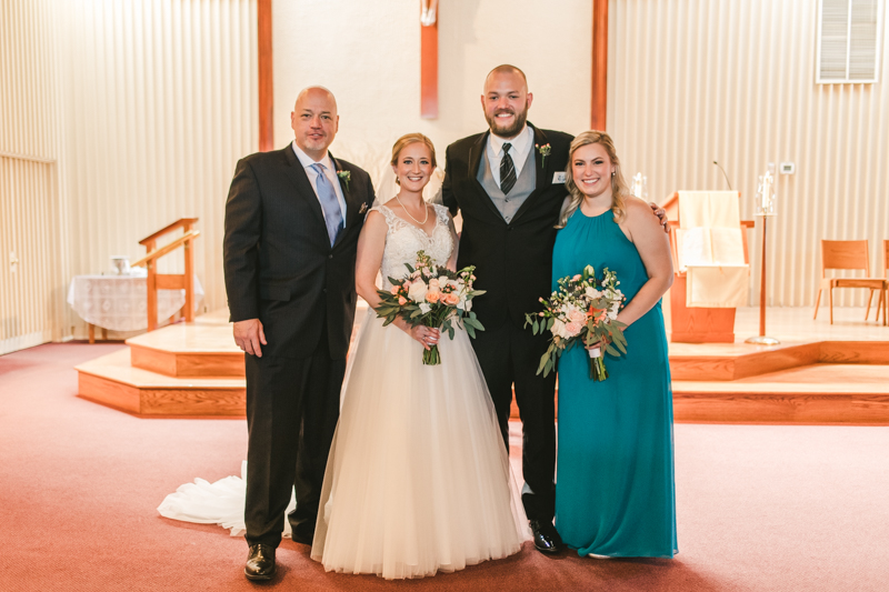 A gorgeous Spring wedding at Our Lady of the Fields Church in Millersville, Maryland photographed by Britney Clause Photography a wedding photographer in Maryland