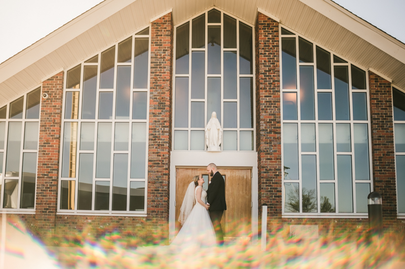 A gorgeous Spring wedding at Our Lady of the Fields Church in Millersville, Maryland photographed by Britney Clause Photography a wedding photographer in Maryland