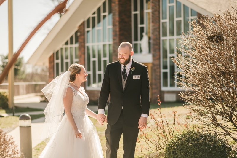 A gorgeous Spring wedding at Our Lady of the Fields Church in Millersville, Maryland photographed by Britney Clause Photography a wedding photographer in Maryland