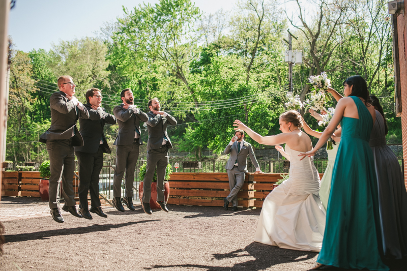 Industrial chic April wedding reception in Baltimore City at La Cuchara by Britney Clause Photography