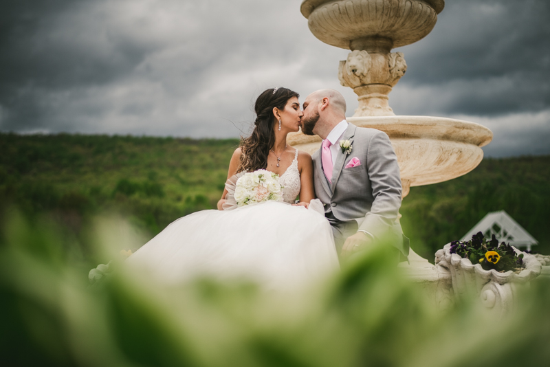 A beautiful stormy April wedding at Springfield Manor in Thurmont Maryland