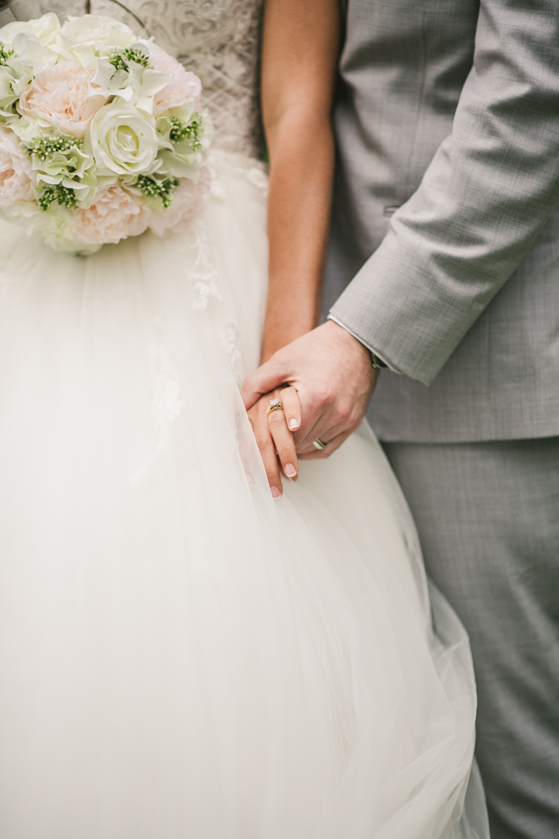 A beautiful stormy April wedding at Springfield Manor in Thurmont Maryland bride and groom portraits