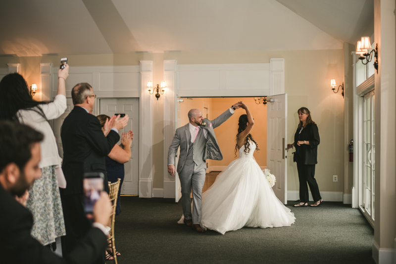 A beautiful stormy April wedding reception at Springfield Manor in Thurmont Maryland 