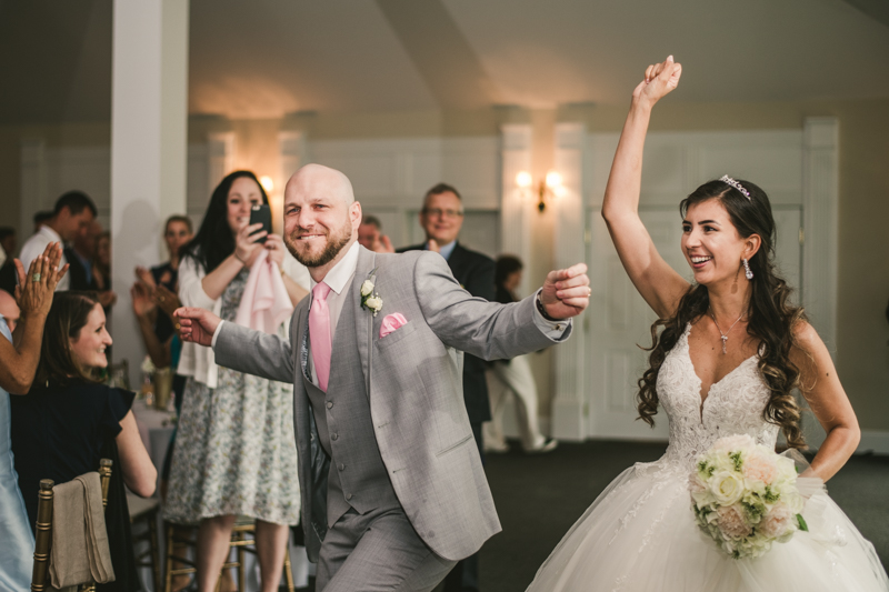 A beautiful stormy April wedding reception at Springfield Manor in Thurmont Maryland 