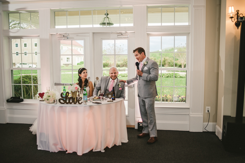 A beautiful stormy April wedding reception at Springfield Manor in Thurmont Maryland 