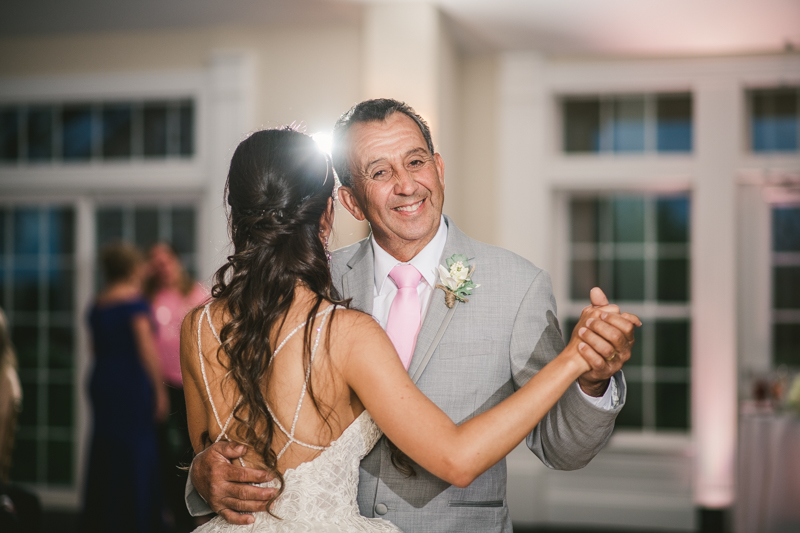 A beautiful stormy April wedding reception at Springfield Manor in Thurmont Maryland 