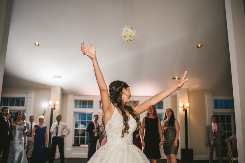 A beautiful stormy April wedding reception at Springfield Manor in Thurmont Maryland 