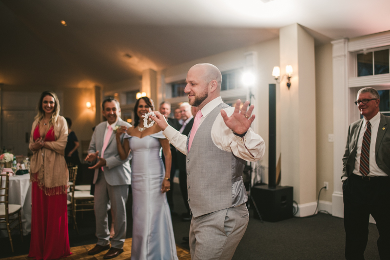 A beautiful stormy April wedding reception at Springfield Manor in Thurmont Maryland 