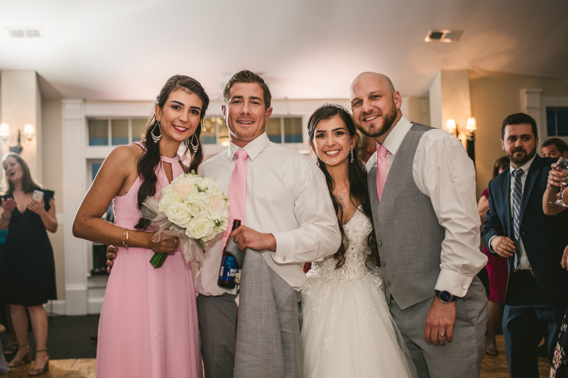 A beautiful stormy April wedding reception at Springfield Manor in Thurmont Maryland 