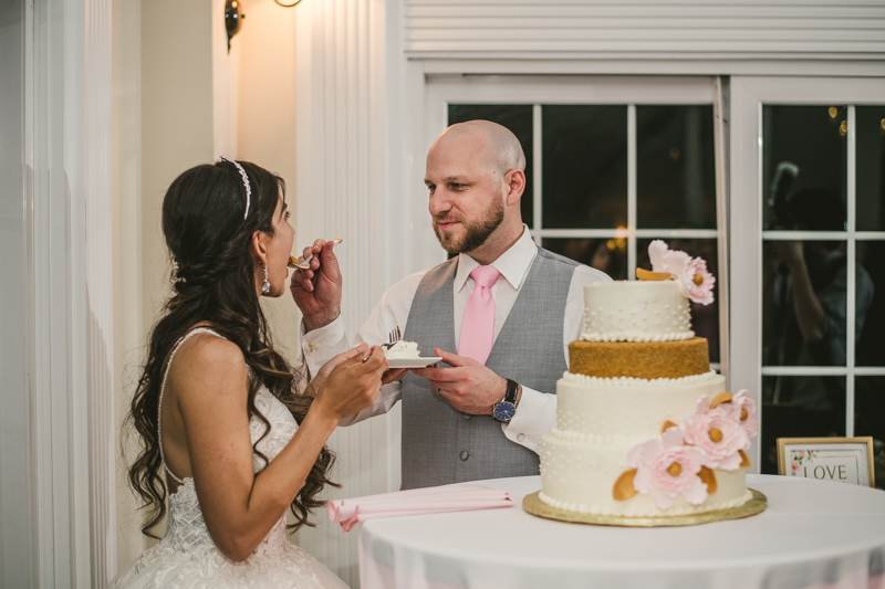 A beautiful stormy April wedding reception at Springfield Manor in Thurmont Maryland 