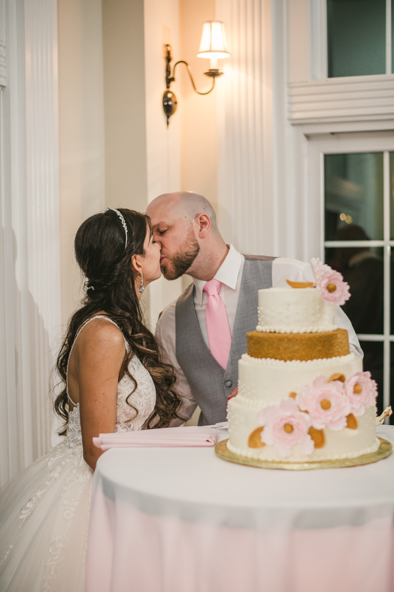 A beautiful stormy April wedding reception at Springfield Manor in Thurmont Maryland 