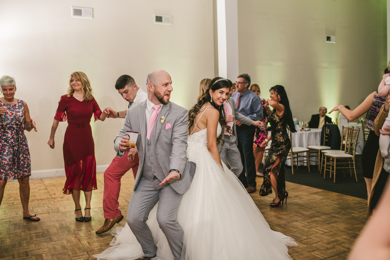 A beautiful stormy April wedding reception at Springfield Manor in Thurmont Maryland 