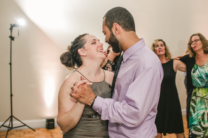 A beautiful stormy April wedding reception at Springfield Manor in Thurmont Maryland 