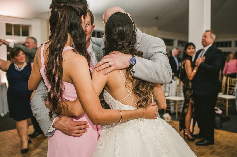 A beautiful stormy April wedding reception at Springfield Manor in Thurmont Maryland 