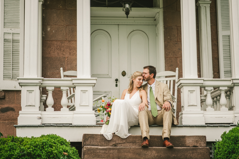 Gorgeous summer wedding bride and groom portraits at Rocklands Farm Winery in Poolesville, Maryland by Britney Clause Photography a husband and wife wedding photographer team in Maryland