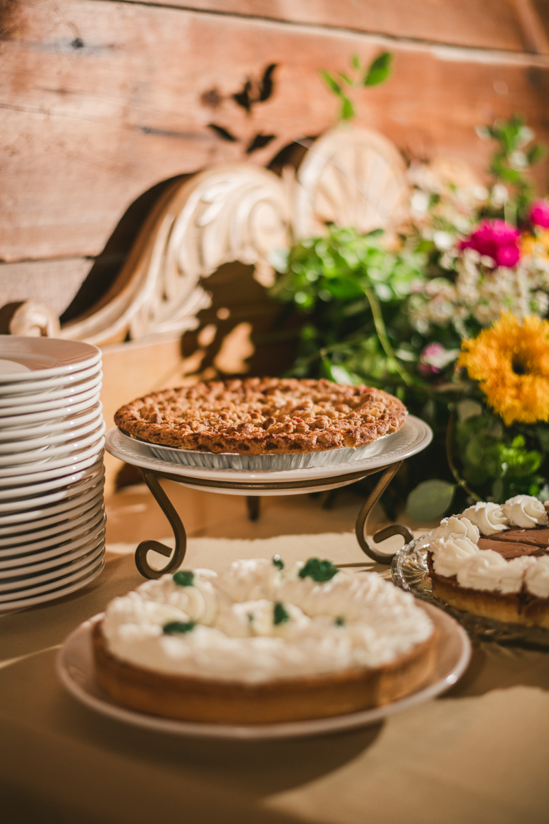 Gorgeous summer wedding reception details at Rocklands Farm Winery in Poolesville, Maryland by Britney Clause Photography a husband and wife wedding photographer team in Maryland