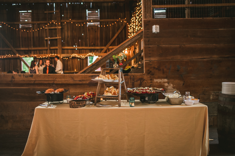 Gorgeous summer wedding details and food by Simply Fresh Events at Rocklands Farm Winery in Poolesville, Maryland by Britney Clause Photography a husband and wife wedding photographer team in Maryland