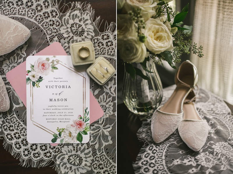 A beautiful July wedding stationery from Zazzle in Annapolis, by Britney Clause Photography, wedding photographers in Maryland