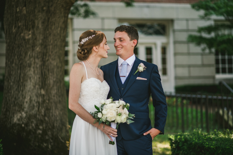 Summer wedding First Look in Downtown Annapolis by Britney Clause Photography, wedding photographers in Maryland