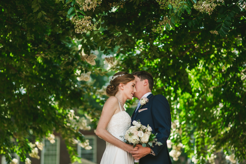 Summer wedding First Look in Downtown Annapolis by Britney Clause Photography, wedding photographers in Maryland