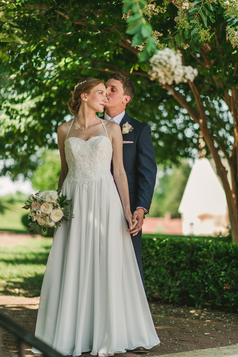 Summer wedding First Look in Downtown Annapolis by Britney Clause Photography, wedding photographers in Maryland