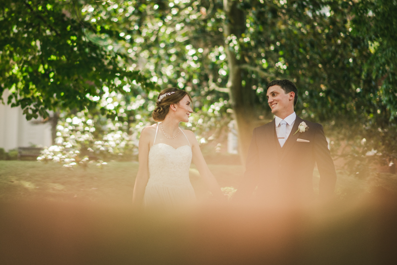 Summer wedding First Look in Downtown Annapolis by Britney Clause Photography, wedding photographers in Maryland