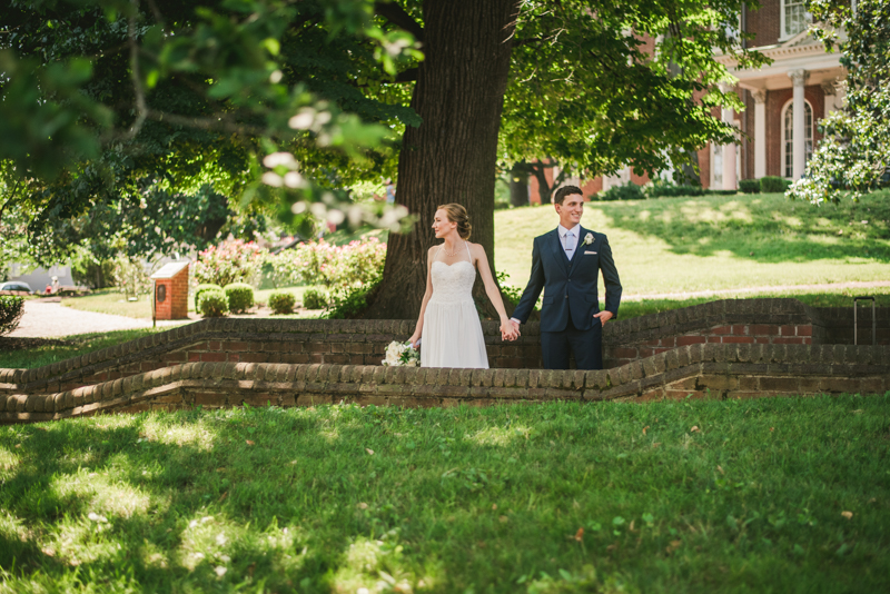 Summer wedding First Look in Downtown Annapolis by Britney Clause Photography, wedding photographers in Maryland