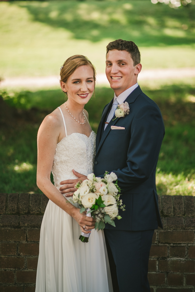 Summer wedding First Look in Downtown Annapolis by Britney Clause Photography, wedding photographers in Maryland