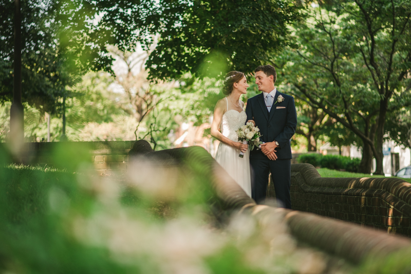 Summer wedding First Look in Downtown Annapolis by Britney Clause Photography, wedding photographers in Maryland