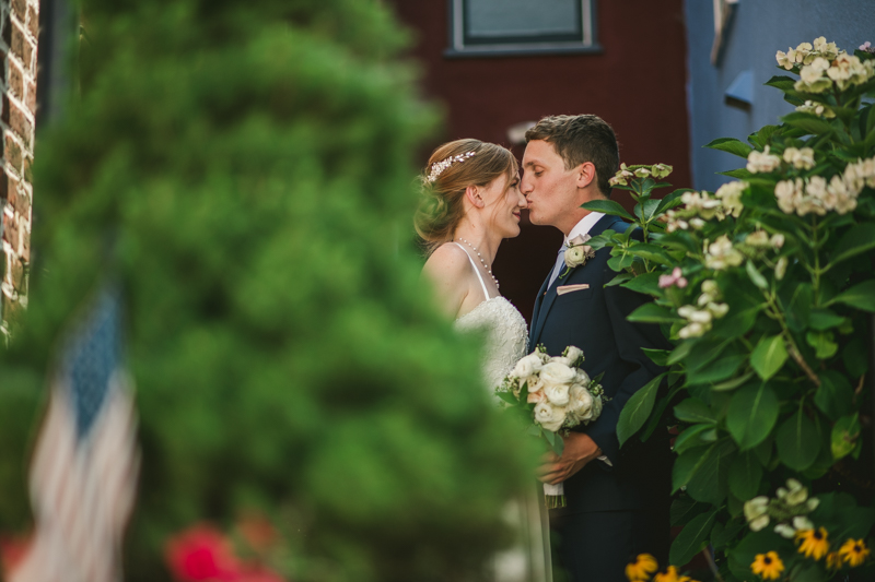 Summer wedding First Look in Downtown Annapolis by Britney Clause Photography, wedding photographers in Maryland