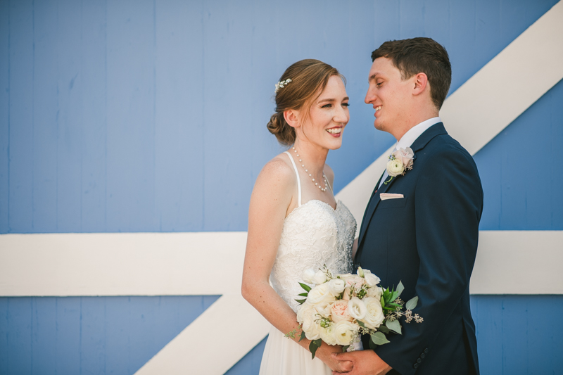 Summer wedding First Look in Downtown Annapolis by Britney Clause Photography, wedding photographers in Maryland