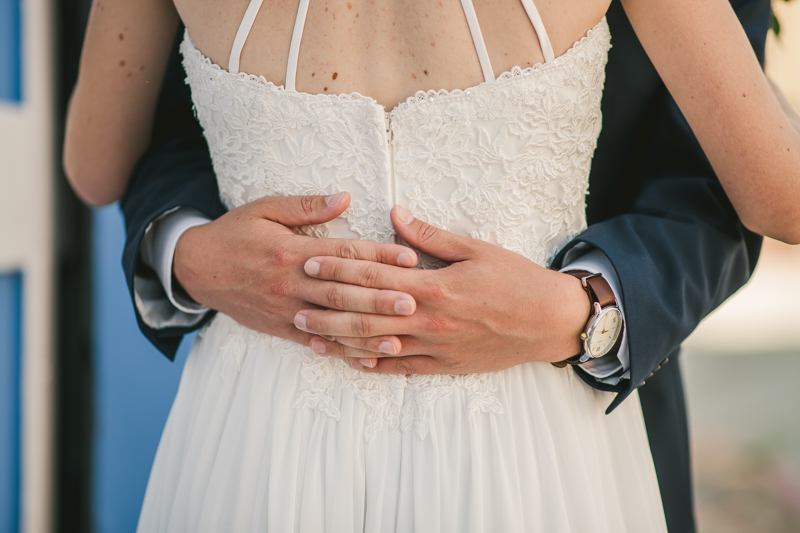 Summer wedding First Look in Downtown Annapolis by Britney Clause Photography, wedding photographers in Maryland